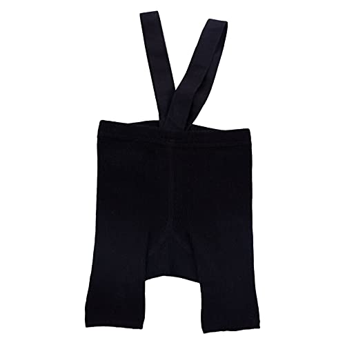 Mubineo Infant Toddler Baby Basic Plain Overall Shorts Leggings Girls Boys Suspender Overalls (Black , 6-12 Months ) #TOP5