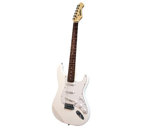 Newen Stratocaster Style Electric Guitar Made In Argentina, White - Oak Wood