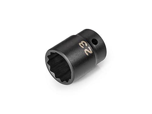 Image of TEKTON 1 /2 Inch Drive x 23 mm Shallow 12-Point Impact Socket | SID22323