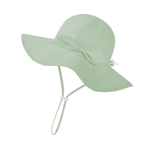 Baby Sun Nursery Hat Bonnet Wide Brimmed Beach for Girls Comfortable Fit for 6-12 Month Olds