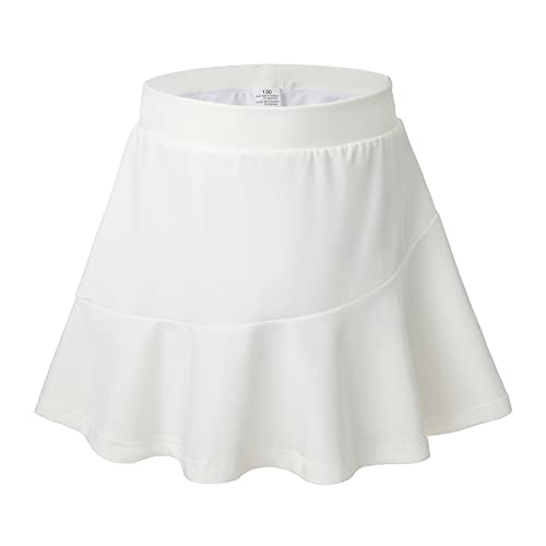 MERIABNY Girls Tennis Skirt with Built-in Shorts Athletic Skort for Golf Running, 6-12 Years Old2