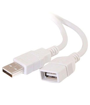 Image of USB High - Speed Extension Cable 3.0 /2.0 for keyboards pendrive mouse etc. (1.5M, White)