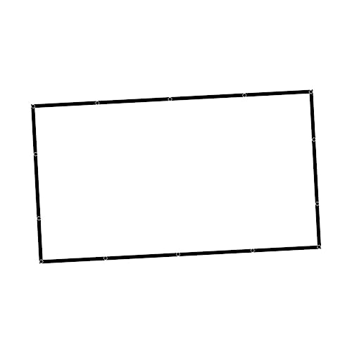 CONGARTENO Home Theater Screen for Indoor Outdoor Use Durable Material Crease Design for Movies Presentations
