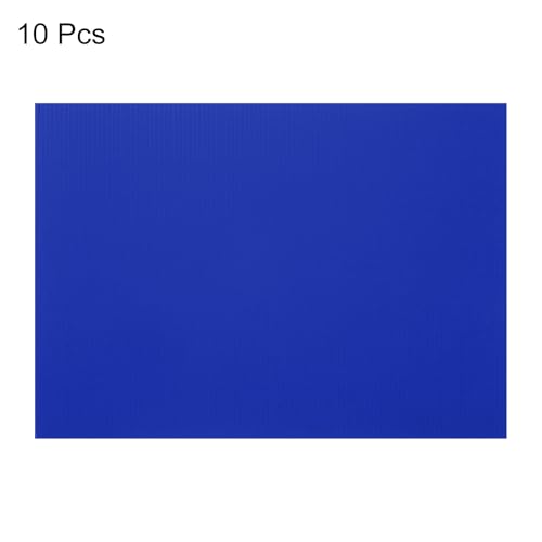Image of uxcell 10pcs Corrugated Cardboard Paper Sheets,Dark Blue,14 inch x 10inch,for Craft and DIY Projects