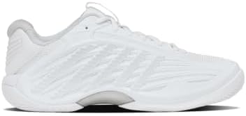 K-Swiss Women's Hypercourt Express 3 Wide (White/Dawn Blue/Silver). (10.5)