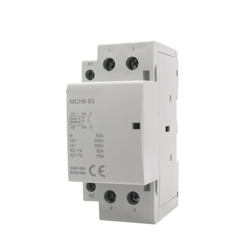 Contactor modular de CA 2P 63A 2NO MCH8-63 para carril Din doméstico de 220V 2
