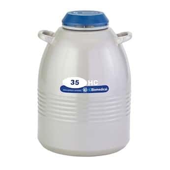 Worthington 35HCB-11M Cryogenic Storage Dewar System, 35 L; 10 Canisters