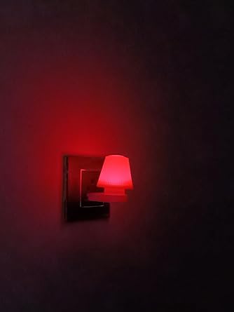 Image of GURUSOAMI Small lamp Type 2 Pin Night Lamp 0.5 Watt Plug & Play Bulb for Bedroom, Living Room, Zero Watt Light Direct Socket use for Night (RED /Green, 2.0, Count)
