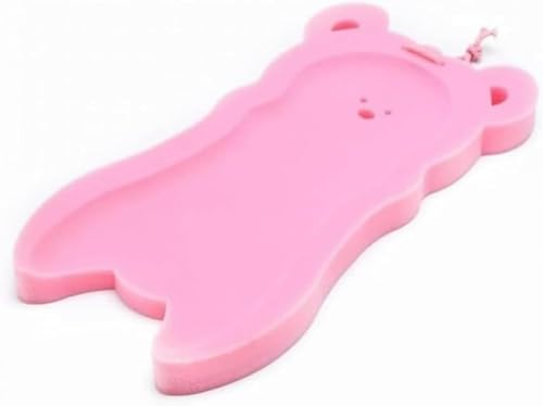 赤ちゃんバスラック 新生児用入浴ネット クマ型スポンジ浴室マット 軽量通気 可愛い防滑機能 収納便利 ベビーバスルーム専用 入浴補助用品セット 新生児入浴 ベビーバス用品 防滑マット (ああ)