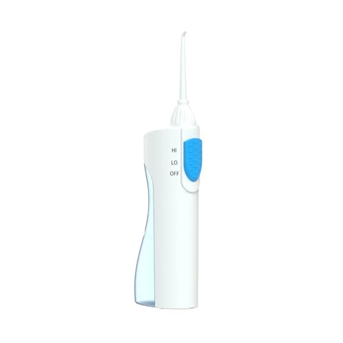 Facile da pulire Flosser Elettronico Portatile Acqua Dentale 200ml Ipx7 Impermeabile Irrigatore Orale Regolabile per Pulizia Profonda Denti Portatile Portatile Bianco