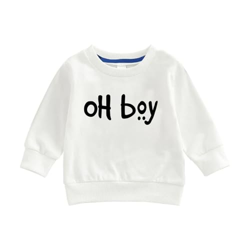 Boys' Long Sleeve Hooded Sweatshirt Child Kids Toddler Baby Boys Girls Letter Long SleeveTops for Boys Girls 5-162