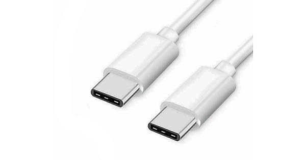 iTechCover Câble de charge USB C vers USB C compatible avec les haut-parleurs sans fil Logitech Mini Boombox (1 m)