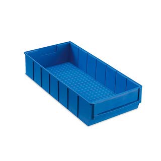 24 Industriebox Lagerbox Lagerkasten Universalbox 400x183x81mm blau