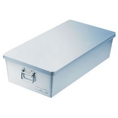 Amazon.co.jp: アルマイト 給食用パン箱浅型(蓋付) 260 60個入/62-6375