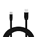 Aiivioll Replacement Micro USB Fast Charger Flat Cable Cord Compatible for JBL Flip 2 Flip 3 Flip 4 Speaker Logitech UE Boom 22AWG Android Phones (3.3ft/Black)