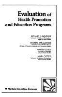 Evaluation of Health Promotion and Health Education Programs 0874845610 Book Cover