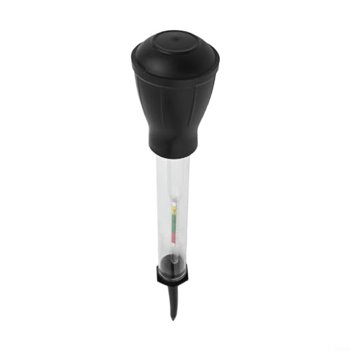 Medidor de densidad de hidrómetro de batería para medición de ácido electrolítico de batería de coche, plástico, vidrio y goma, lecturas precisas para soluciones ácidas/alcalinas