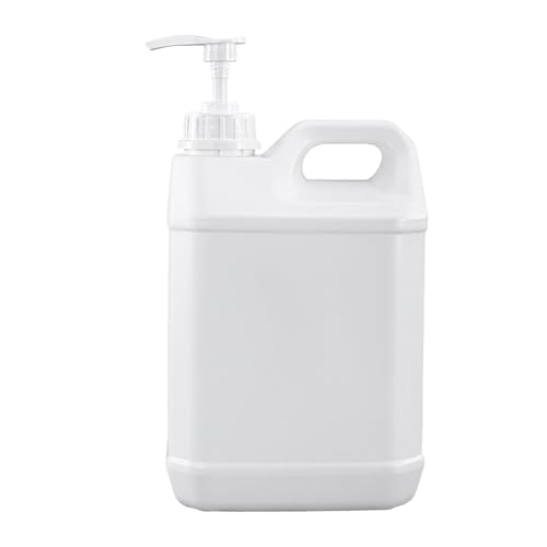 Ohulelks Contenedor de PláStico Cuadrado con Dispensador de Bomba, Champú LíQuido CosméTico, de Almacenamiento de Gel de Ducha, Botella Recargable de Viaje