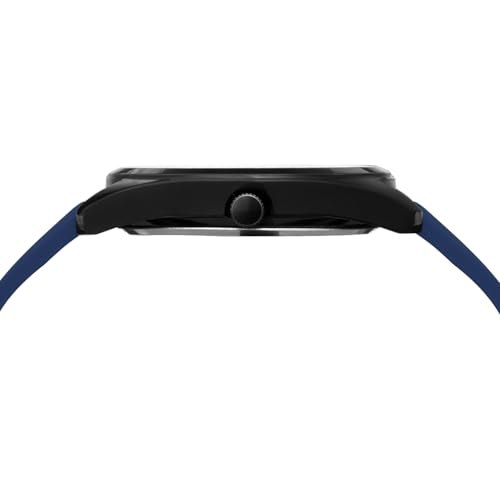 Image of CRESTELLO Silicone Strap Analog Wrist Watch with Day-Date Display for Men | 1 Year Warranty* | CR-BK205