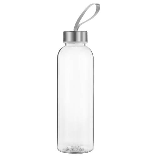 Vllcsla Water Bottle Transparent Plastic 300ML/ 400ML/ 580ML Leak-Proof & BPA Free Reusable Sports Bottle with Handle No Straw for Gym Travel Home School Office