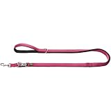 HUNTER Verstellbare Führleine NEOPREN, Farbe: oliv/schwarz, strapazierfähiges Nylon, 3-fache Verstellmöglichkeit, weiche Neoprenpolsterung, ideal für Alltag und Training, Größe: 15/200