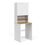 Vicco Waschmaschinenschrank Viktor, Weiß/Artisan, 68 x 88.2 cm 2 Teile mit Regal, zur Aufbewahrung von Waschmittel und Handtüchern geeignet