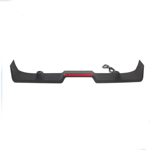 Becquet de toit arrière pour Jeep Wrangler JK 2018-2024 en ABS noir avec charnières et feu stop