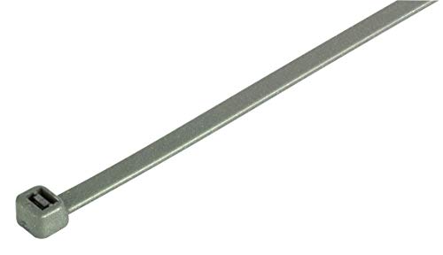 Image of GTSE 8 Inch Silver /Gray Zip Ties, 100 Pack, 50lb Strength, UV Resistant Strong Nylon Grey Cable Ties, Self-Locking 8 inch Tie Wraps