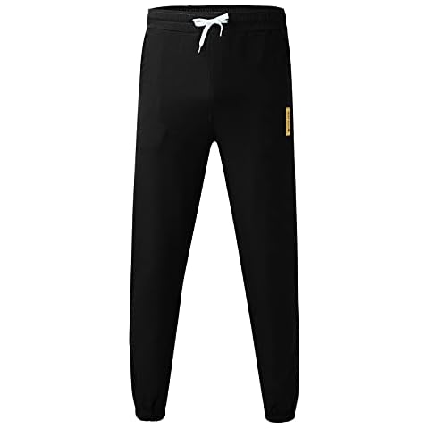 BSJJ Jogging Fleece Bottoms Sweatpants Gym Joggers Tracksuit Bottoms Tracksuit Trousers - Gym Sweatpants - Jogging Bottoms - Open Hem Casual Joggers - Pyjama with Pockets Cover