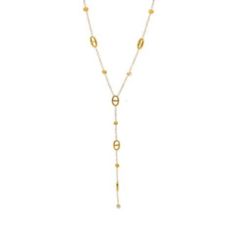 Générique Collier LONG MAILLE MARINE Collier y Acier Inoxydable Sautoir Plongeante Femme Collier...