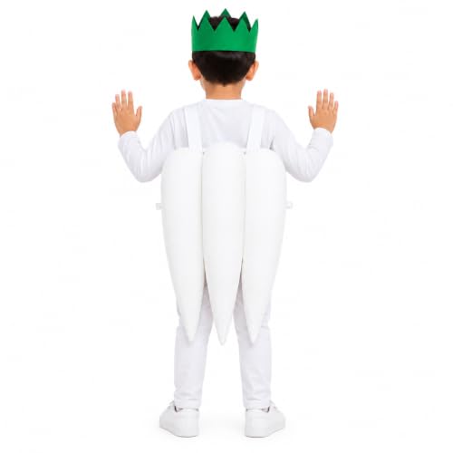 Image of Raj Costume Kids Fruit & Vegetable Fancy Dress Costume | Soft Felt Fruit and Vegetable Cutout Costume for Boys & Girls | School Annual Function