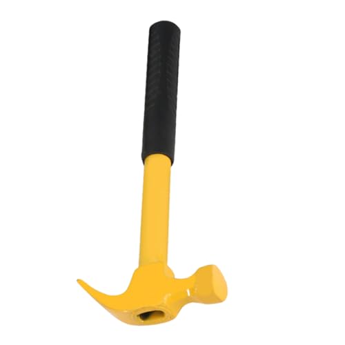 SEWACC Carpenter Nailing Hammer Integrated Claw Anti-skid Rubber Handle Sturdy Construction Fine Polished