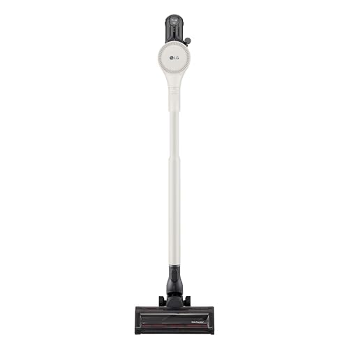 LG CordZero con All-in-One Tower A9T PRIME1C, Aspirapolvere senza Fili con Svuotamento Automatico, 260W, Autonomia 60 min, 2 Spazzole + 2 Accessori, Wi-Fi, Kompressor, Calming Beige