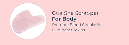 Image of (ROSE) Gua sha. For facial massager, under eye Dark circles, beauty treatment, puffy eyes, Eye roller and Blood flow.
