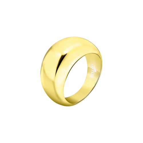 LOTUS STYLE Anillos Acero Inoxidable Mujer - Diseño Ergonómico y Ajuste LS2440-3/214 Cumpleaños - Aniversario - San Valentín - Anillos Lisos - Anillos Mujer