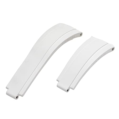 Bracelet montre caoutchouc 21mm blanc pour style estival Rolex