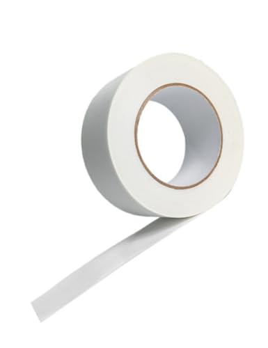 Image of bepisof1 roll of White Moisture-Proof Tape, 2 Inch x 33 Ft, Suitable for Bottom Seams, Insulation Repair, and Door and Window air Leakage Prevention