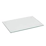 Harbour Housewares Glass Chopping Board - 40x30cm - Clear - Medium Dining Place Mats Cutting Mat Worktop Saver for Kitchen Cooking, Baking, Vegetable Preparation