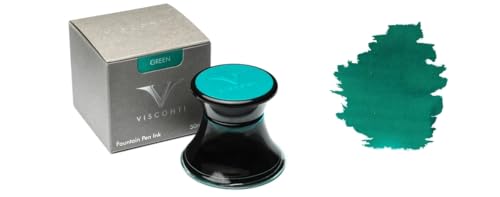Encrier en verre Visconti Vert 50 ml idéal pour calligraphie