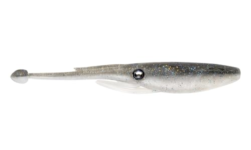 Nomad Design Live Ops Jerksquid 4” Unrigged Jerkshad Soft Bait Lure, Ultra-Realistic Squid with Reactor-UV & Glow, Astro (5 Pack), for Striped Bass & Redfish