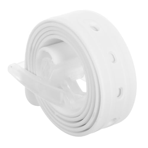 HANABASS Silicone Men Belt Plastic Buckle Lightweight Adjustable for Sports Daily Use