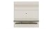 Manhattan Comfort Tribeca Mid-Century Modern Floating Entertainment Center with D?cor Shelves, 62.99", Off White/Green Mint