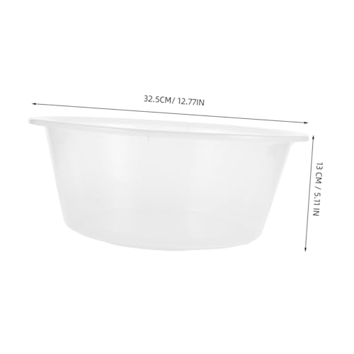 2 piezas tina transparente para pies y lavado facial miniatura 2