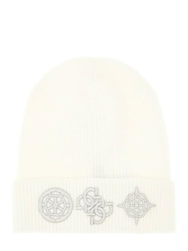 Bonnet Guess beige AW5177 pour femme en maille côtelée élégante