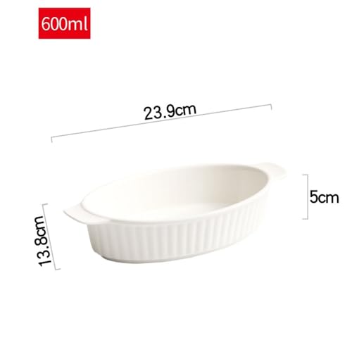 Utensilios para hornear cuenco ovalado ideal para servir lasagnas individuales directamente a la mesa 3