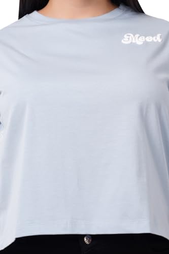 Image of ASTRAPE & BRONTE Oversized Printed Ladies T-Shirt - Virgin Cotton, Puff Print, Casual Wear - Comfortable, Trendy Graphic T Shirt