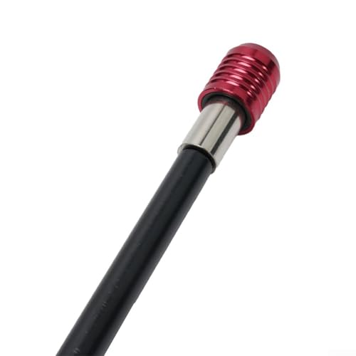 Zilimontt 300mm Quick Release 1/4 Inch Screwdriver Drill Bit Holder with Magnetic Extension Rod and Locking Sleeve, Chrome Vanadium Steel for Metal Drilling and Driving