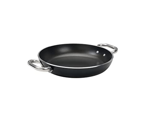 Pentole Agnelli Alsa2110ss50 - Tegame In Alluminio Antiaderente 5mm Con 2 Maniglie, Nero, 50 Cm, 1 Pezzo