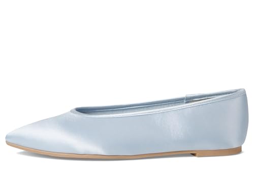 Seychelles Women's Georgette Satin Ballet Flat, Light Blue, 7.54