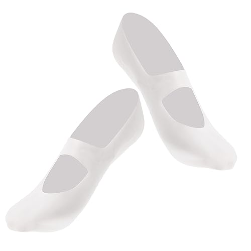 NOLITOY Womens White Socks Silicone Boat Socks Arch Support Durable Heat Resistant Easy On/Off